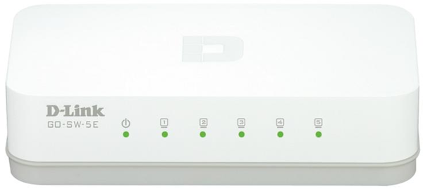 D-LINK Switch GO-SW-5E, 5 port, 10/100 Mbps