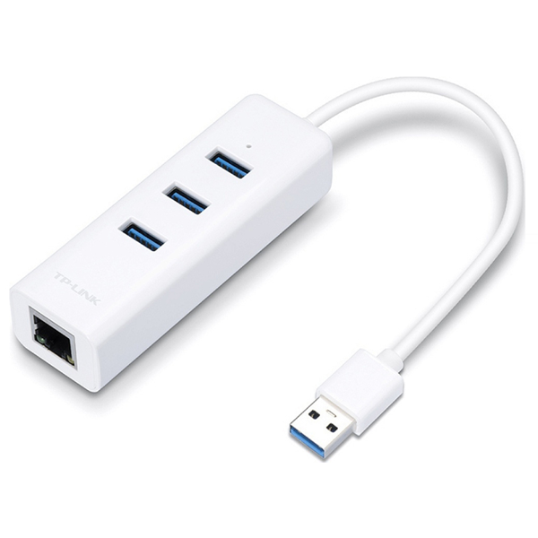 TP-LINK Adapter UE330 USB 3.0 to 10/100/1000Mbps Ethernet + USB Hub V3 (UE330) (TPUE330)